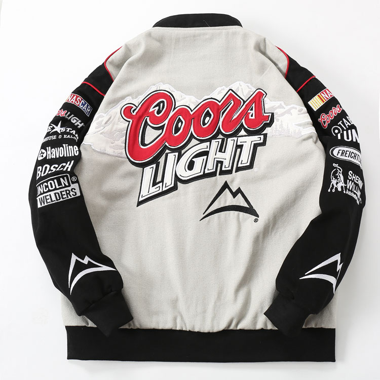 Hip-Hop Inspired Embroidered Baseball Jacket - Image 6