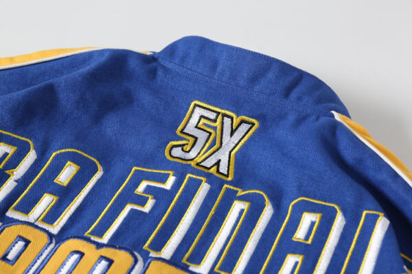 Warriors Championship Embroidered Retro Jacket - Image 6