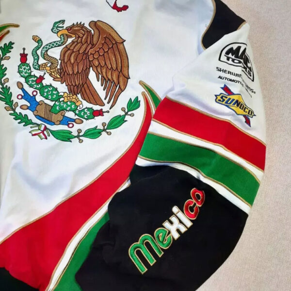 Mexico Racing Bomber - NASCAR Eagle Embroidered Jacket - Image 5