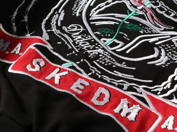 DUDACK Retro Rebel Baseball Jacket - Snake & Rose - Image 7