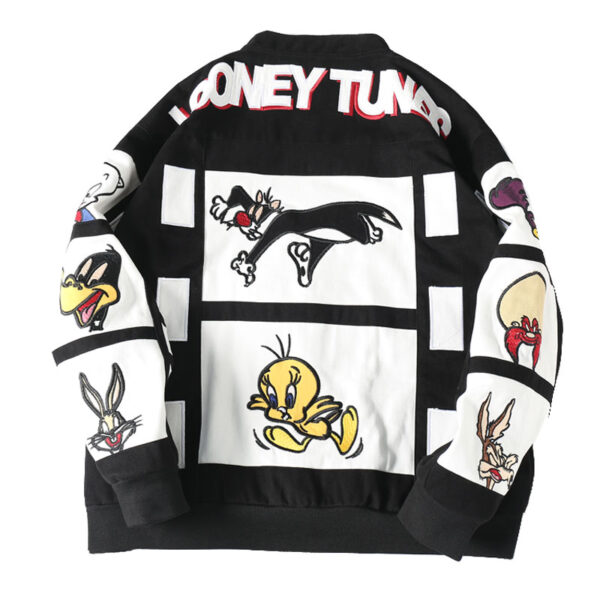 Looney Tunes Vintage Cartoon Bomber Jacket - Image 7