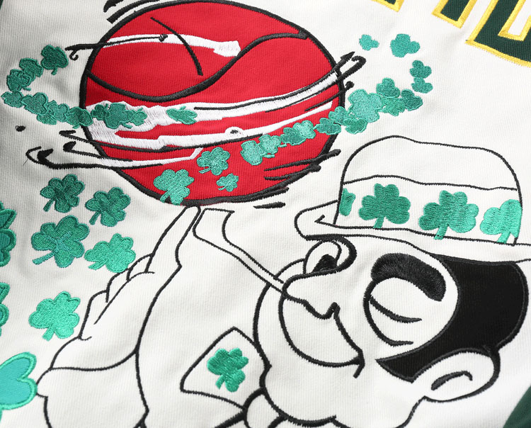 Celtics Vintage Bomber Jacket - Image 4