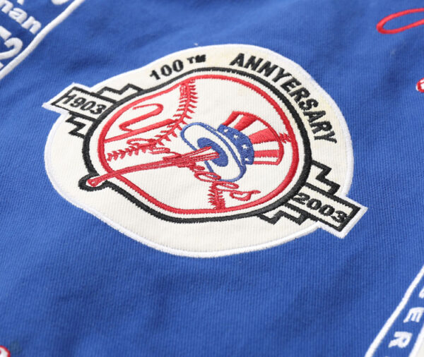 Yankees Vintage Varsity Jacket Embroidered NY Logo - Image 7