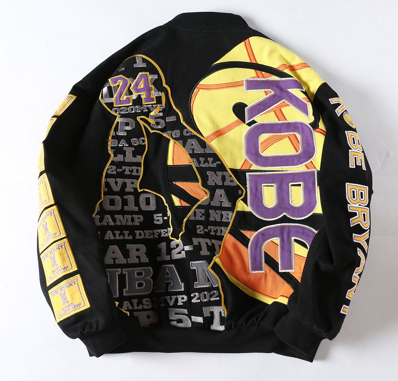 Kobe 24 Lakers Vintage Jacket - Purple Yellow MVP Tribute - Image 3
