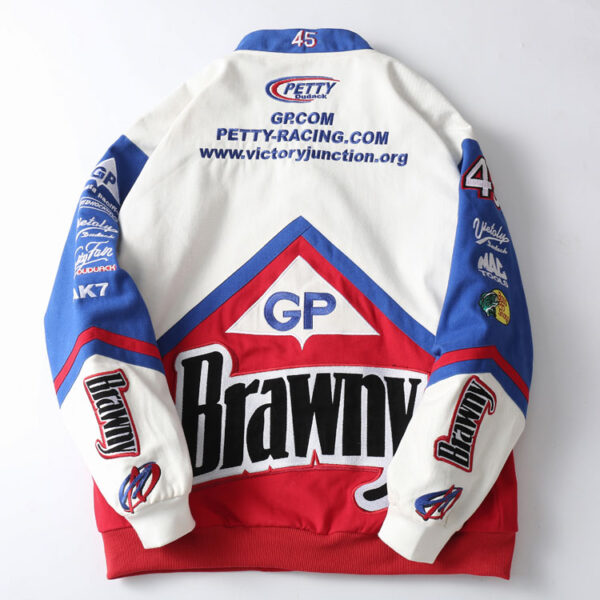GP Embroidered Racing Baseball Jacket - Image 7