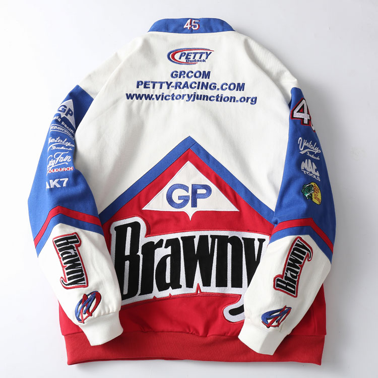 GP Embroidered Racing Baseball Jacket - Image 7