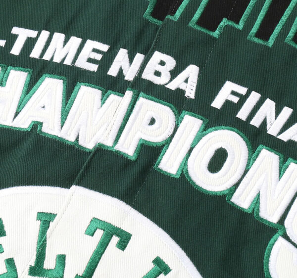 Boston Celtics Vintage Sport Streetwear Varsity Jacket - Image 9
