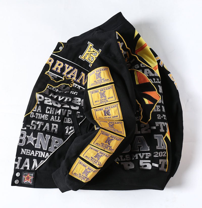Kobe 24 Lakers Vintage Jacket - Purple Yellow MVP Tribute - Image 2