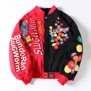 Colorful Embroidered Baseball Jacket