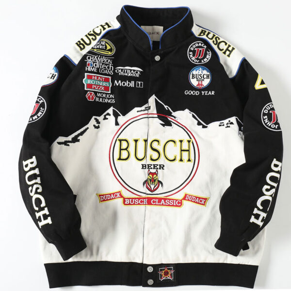 Busch Light American Lager Beer Element Baseball Jacket