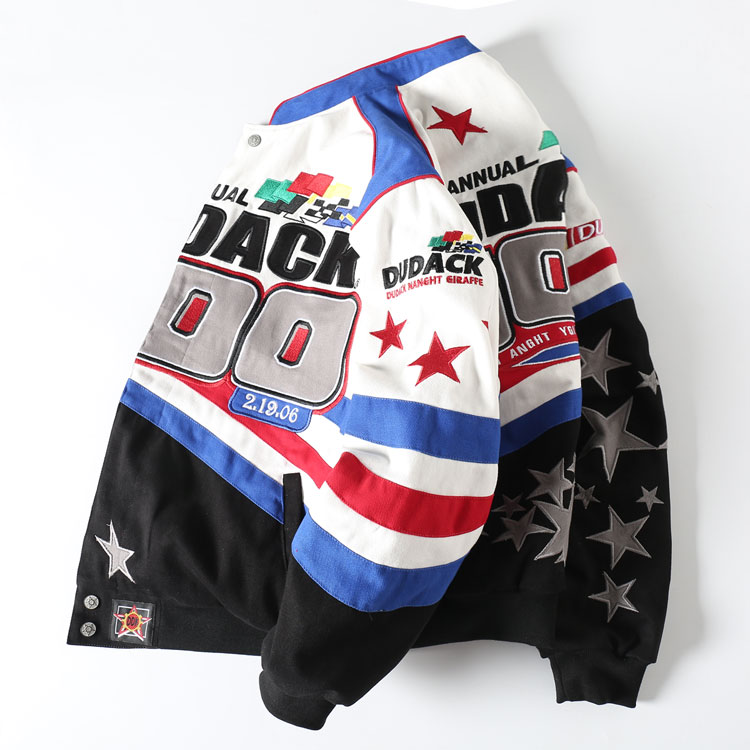 DUDACK Baseball Jacket with Lucky Star Motif - Image 7