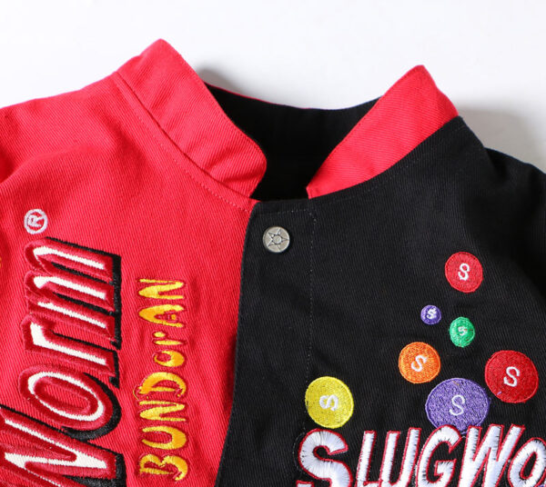 Colorful Embroidered Baseball Jacket - Image 9
