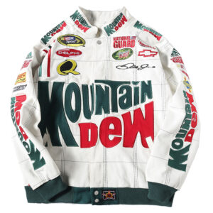 Vintage Racing-Style Baseball Jacket