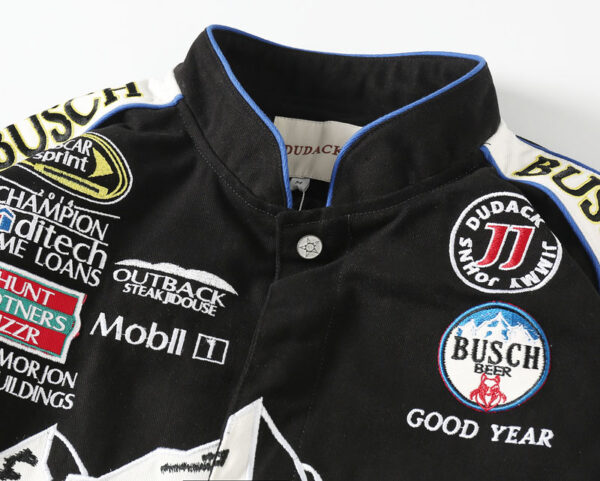 Busch Light American Lager Beer Element Baseball Jacket - Image 11