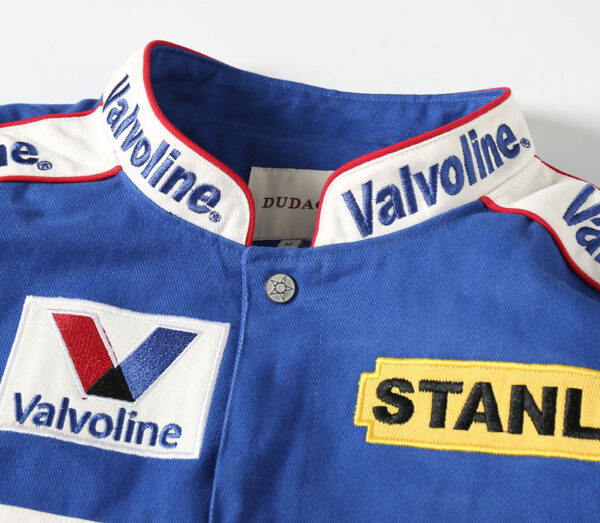 Valvoline-Themed Color Scheme Baseball Jacket - Image 8