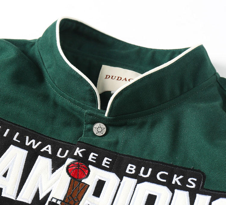 2021 Milwaukee Bucks Champions Commemorative Baseball Jacket - Image 10