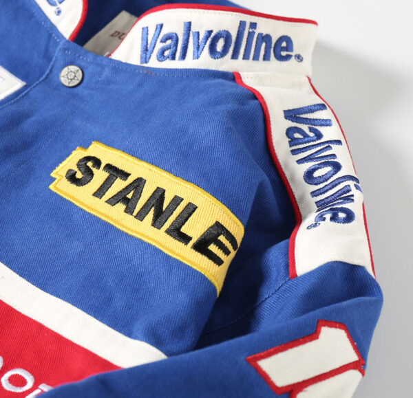 Valvoline-Themed Color Scheme Baseball Jacket - Image 6