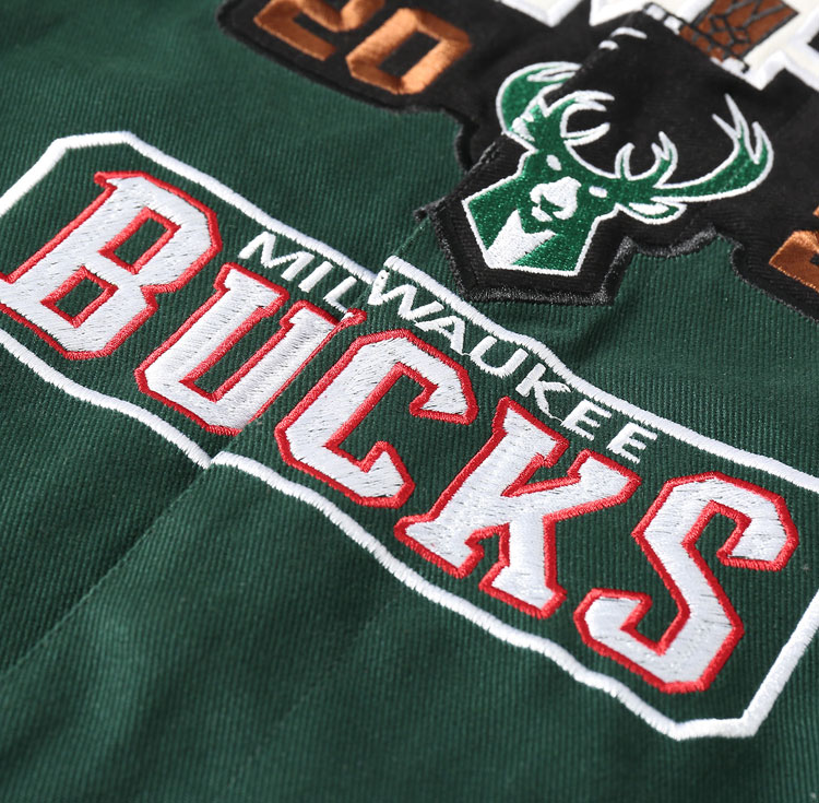 2021 Milwaukee Bucks Champions Commemorative Baseball Jacket - Image 8