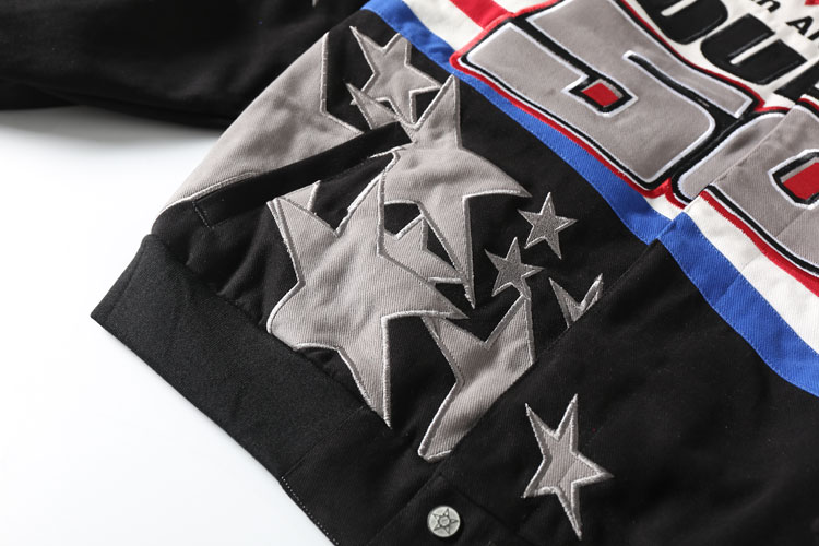 DUDACK Baseball Jacket with Lucky Star Motif - Image 4
