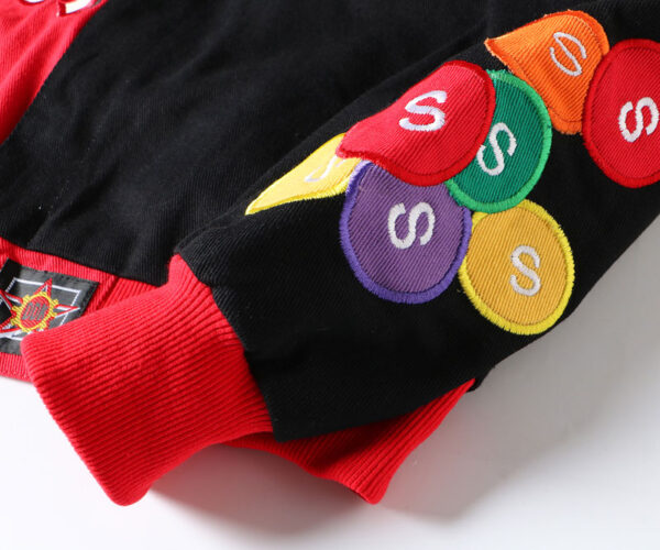 Colorful Embroidered Baseball Jacket - Image 5
