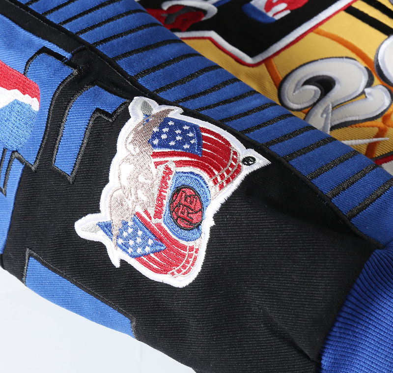 Color-Block Element Vintage Baseball Jacket - Image 6