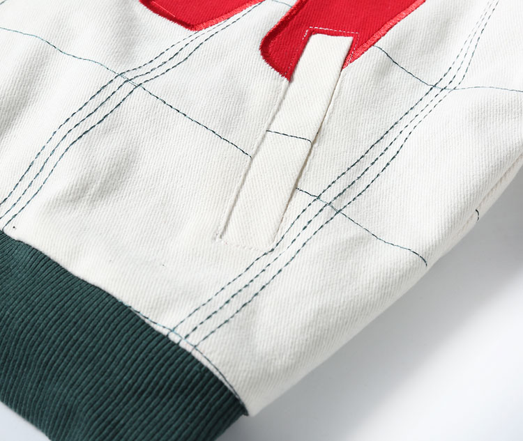 Vintage Racing-Style Baseball Jacket - Image 9