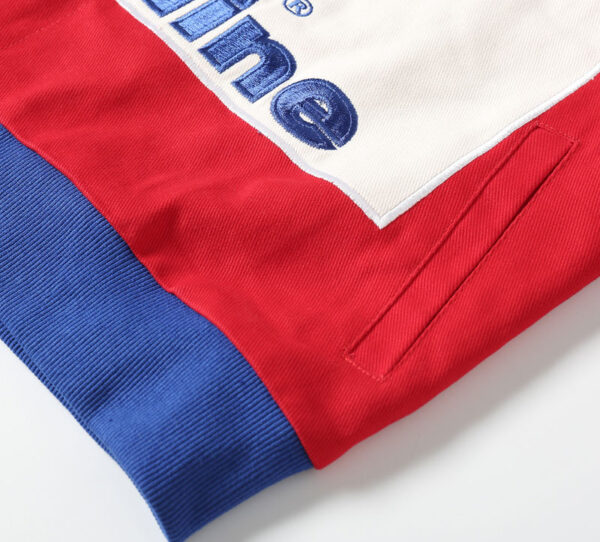 Valvoline-Themed Color Scheme Baseball Jacket - Image 4