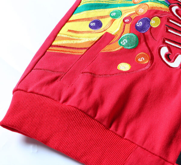 Colorful Embroidered Baseball Jacket - Image 4
