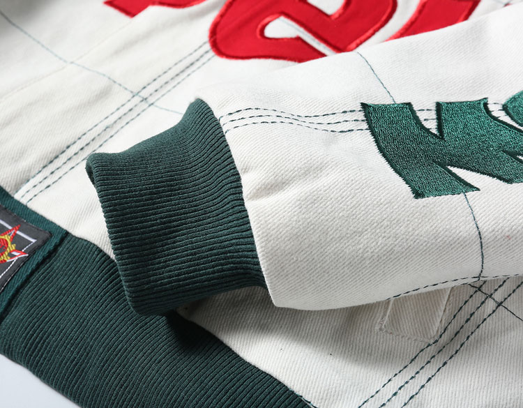 Vintage Racing-Style Baseball Jacket - Image 8