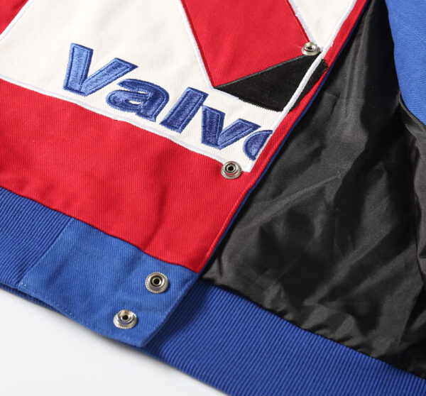 Valvoline-Themed Color Scheme Baseball Jacket - Image 3