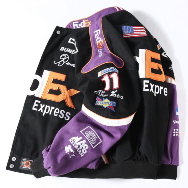 FedEx - Themed Retro Racing Jacket - Image 3