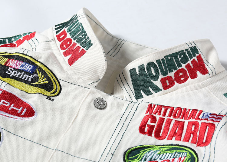 Vintage Racing-Style Baseball Jacket - Image 7