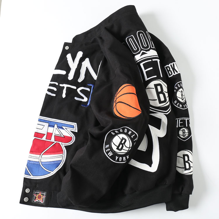 Brooklyn Nets Commemorative Baseball Jacket - Image 2
