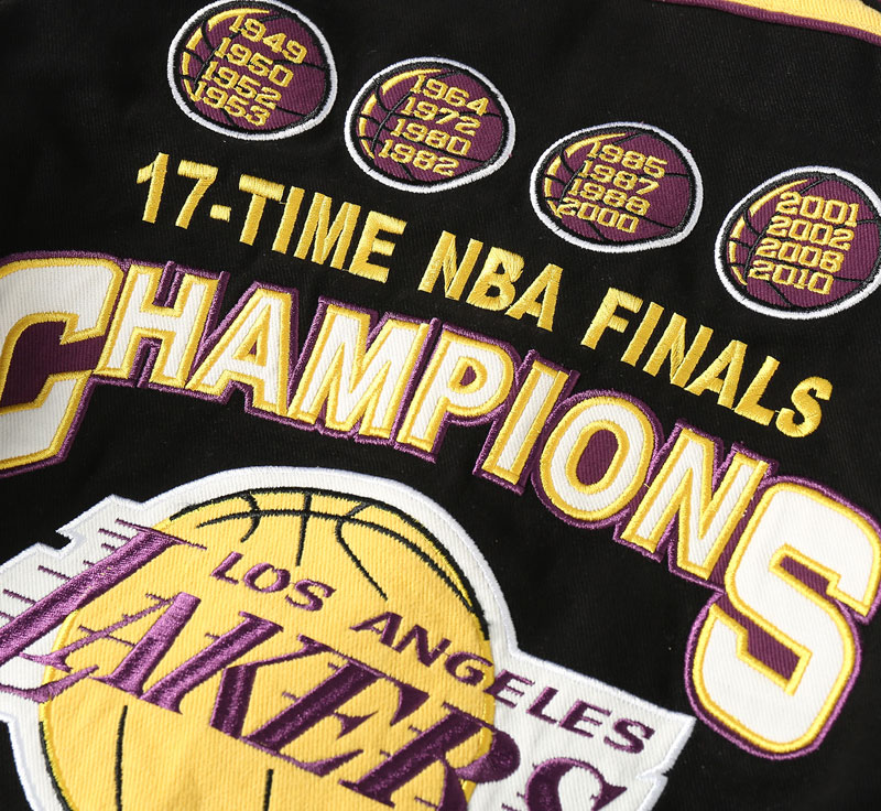 Los Angeles Lakers 17 - Time NBA Finals Champions Commemorative Jacket - Image 4
