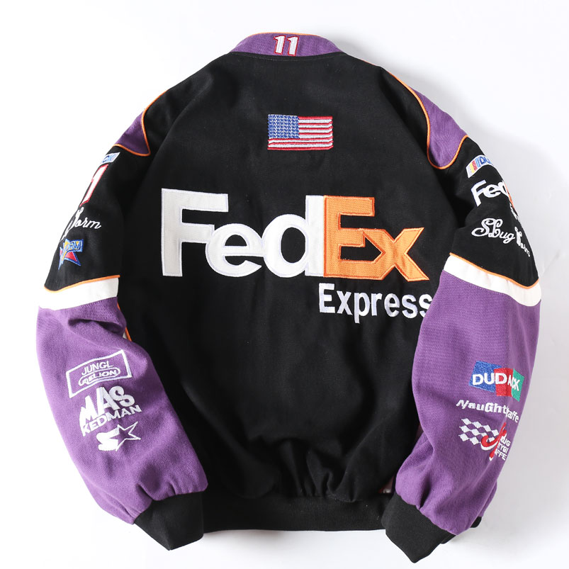 FedEx - Themed Retro Racing Jacket - Image 2
