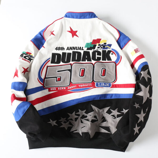 DUDACK Baseball Jacket with Lucky Star Motif - Image 8