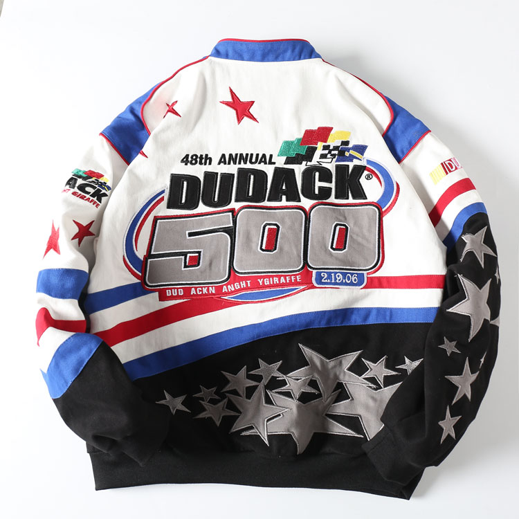 DUDACK Baseball Jacket with Lucky Star Motif - Image 8
