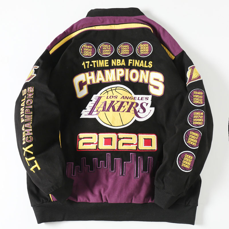 Los Angeles Lakers 17 - Time NBA Finals Champions Commemorative Jacket - Image 3