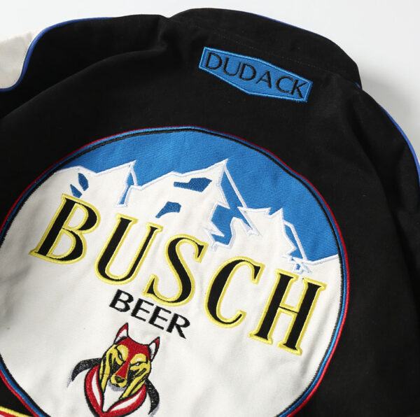 Busch Light American Lager Beer Element Baseball Jacket - Image 4