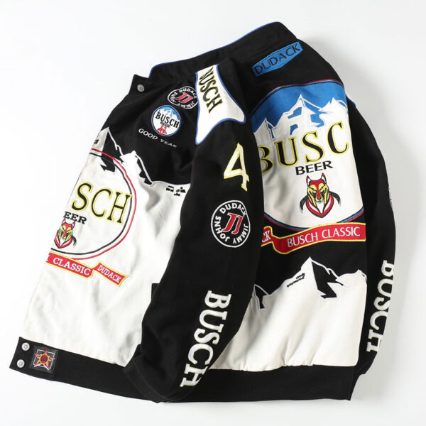 Busch Light American Lager Beer Element Baseball Jacket - Image 3
