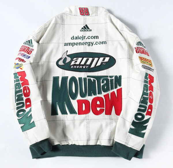 Vintage Racing-Style Baseball Jacket - Image 4