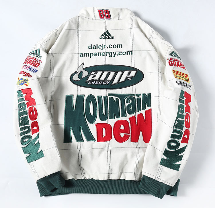 Vintage Racing-Style Baseball Jacket - Image 4